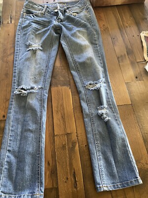 rue 21 distressed cropped jeans