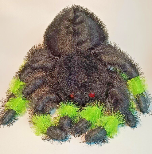 Spider Plush Black Green Ganz 12 inch model HW 10615 - Picture 3 of 12