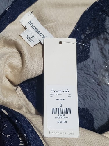 Abito Francesca's Caitlin Gigi scollo tulle linea A taglia S nuovo con etichetta - Foto 4 di 4