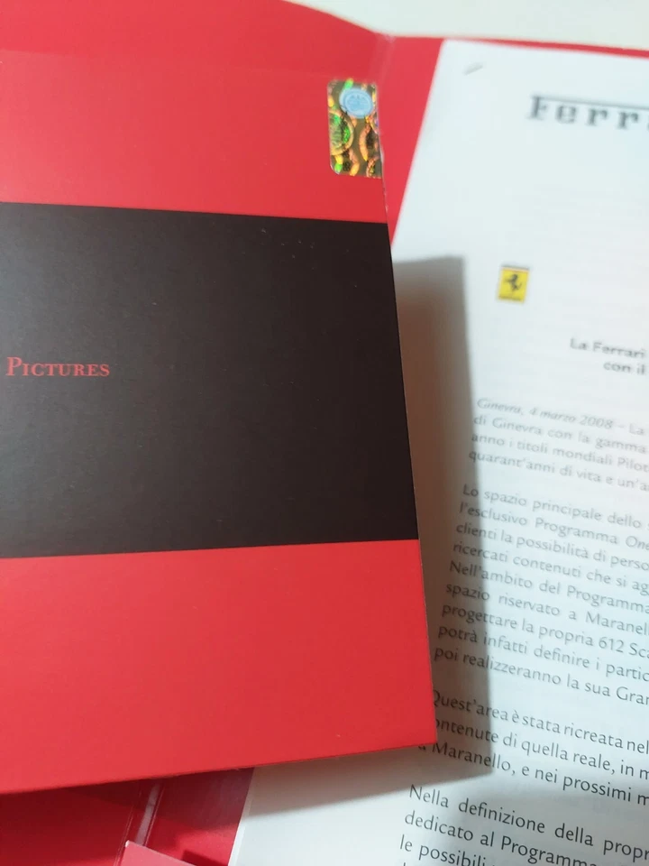 Ferrari Press Salone Ginevra 2008 Con Cd - Immagine 2 di 3