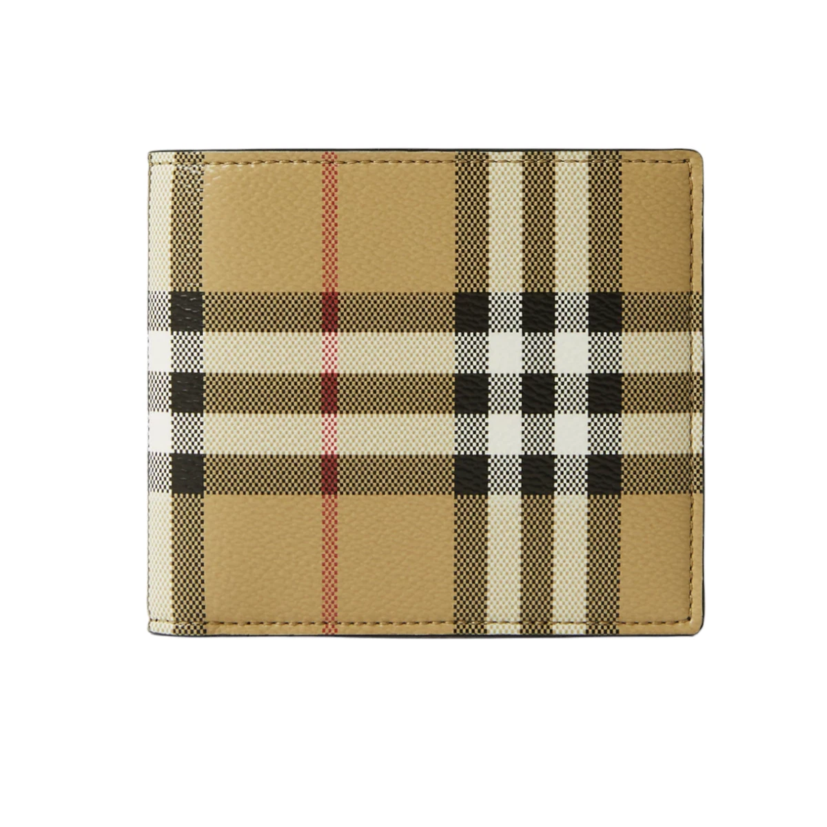 Burberry Vintage Check Slim Bifold Men s Wallet Archive Beige 100 Authentic