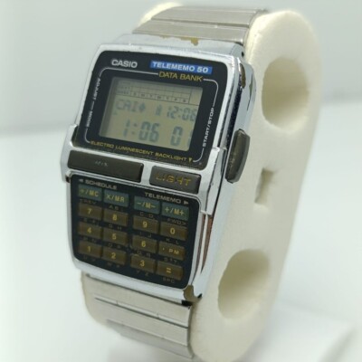 カシオ データバンク DBC-630 Casio DBC-630 Quartz Telememo 50 Data Bank Digital Vintage