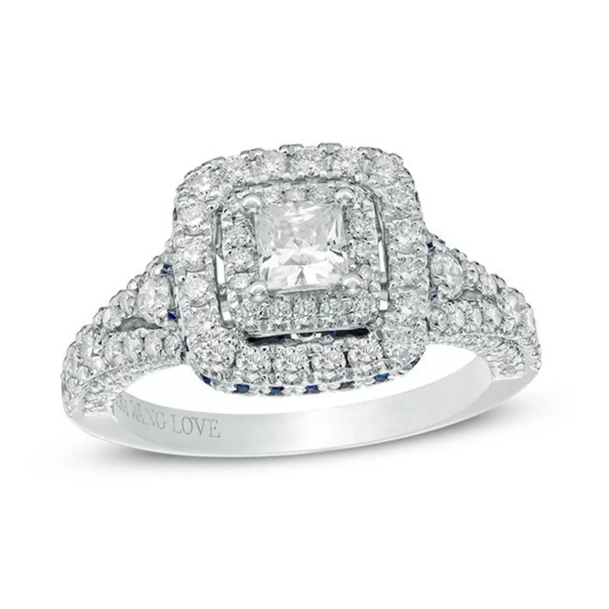 Vera wang love diamond and sapphire ring sale