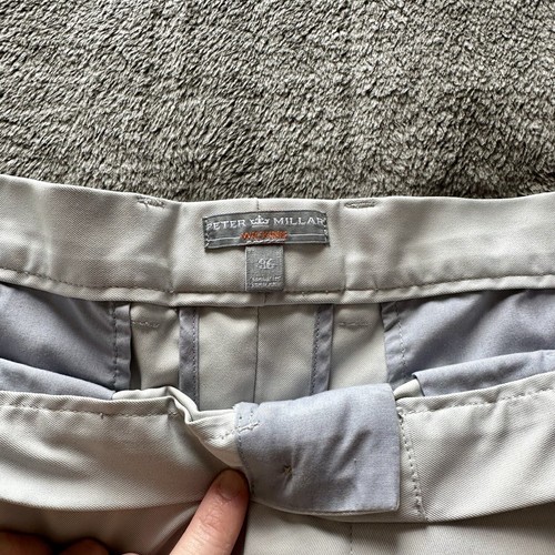 Peter Millar Wicking pantaloncino golf uomo taglia 36 beige panna bianco - Foto 6 di 12