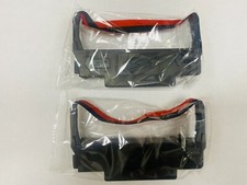 2 Ribbons - EPSON ERC-30 / ERC-34 / ERC-38 Ribbons Black Red Ink Ribbon