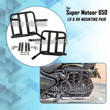 F&uuml;r Royal Enfield Super Meteor 650 LH & RH Montagepaar schwarz mit Montage