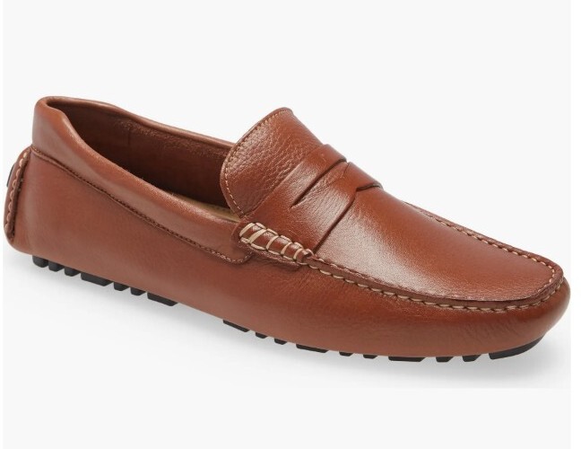 Nordstrom Men’s Driving Penny Loafer Brown Glove Tann… Gem