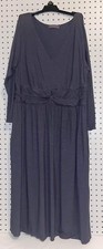 Fresh Produce Gray 3/4 Sleeves Twisted Waist Band Dress Size L Made In The...