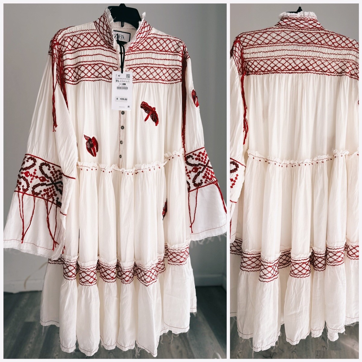 Zara Atelier Embroidered Voluminous Limited Edition Dress