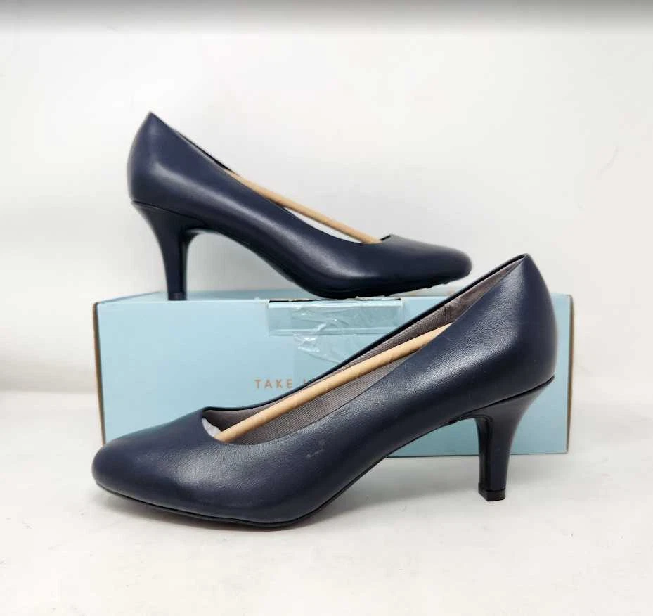 New women s 10 LifeStride Parigi Cruise Navy pumps heels Life Stride