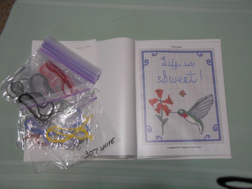 Kit de punto de cruz contado de deleite de punto de cruz con colibrí - Imagen 5 de 7