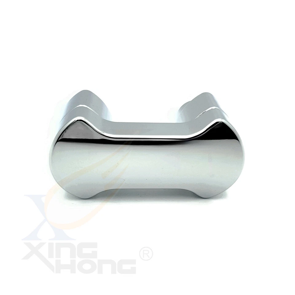 Kit de abrazadera elevadora/top de manillar cromado de 1" de alto de 2" para Harley Softail Foto 4 de 4