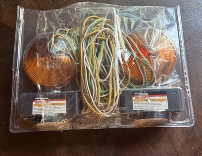 #ad HAUL MASTER 12 VOLT MAGNETIC TOW LIGHT KIT Towing Lights 96869 Open Box $29.99
