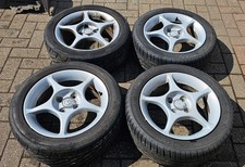 ENKEI 5 SPOKE 15 INCH ALLOY WHEELS - 4 x 100 MAZDA EUNOS MX5 MK1 / MK2 15 x 6.5