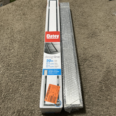 Oatey 32in. Stainless Steel Linear Shower Drain with Tile-In Pattern Drain Cover