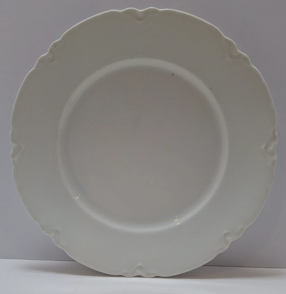 Lote de 3 Platos de Cena Thomas Blanco Francés Bordes en Relieve Baviera De Colección Foto 2 de 4