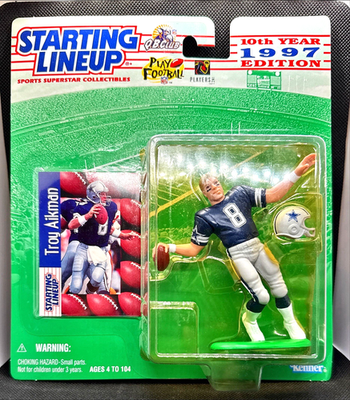 #ad Troy Aikman 1997 Kenner Starting Lineup Action Figure Dallas Cowboys $9.95