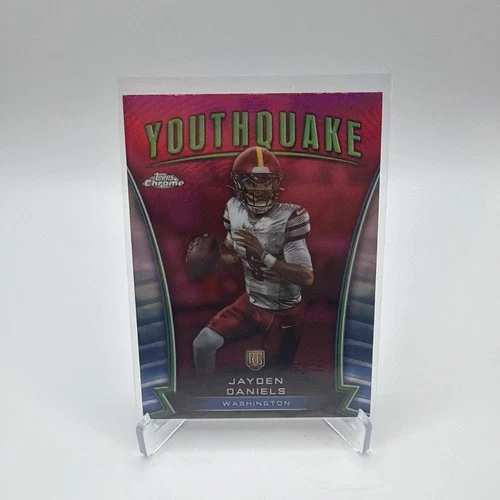 2024 Topps Chrome - Youthquake Jayden Daniels #Y-3 Pink Refractor (RC)