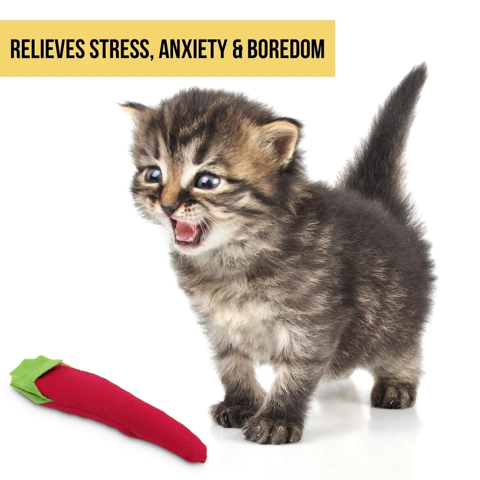 Cosmic OurPets 100-Percent North American Catnip Filled Chili Cat Toy-Hot Stuff - Image 3 of 4