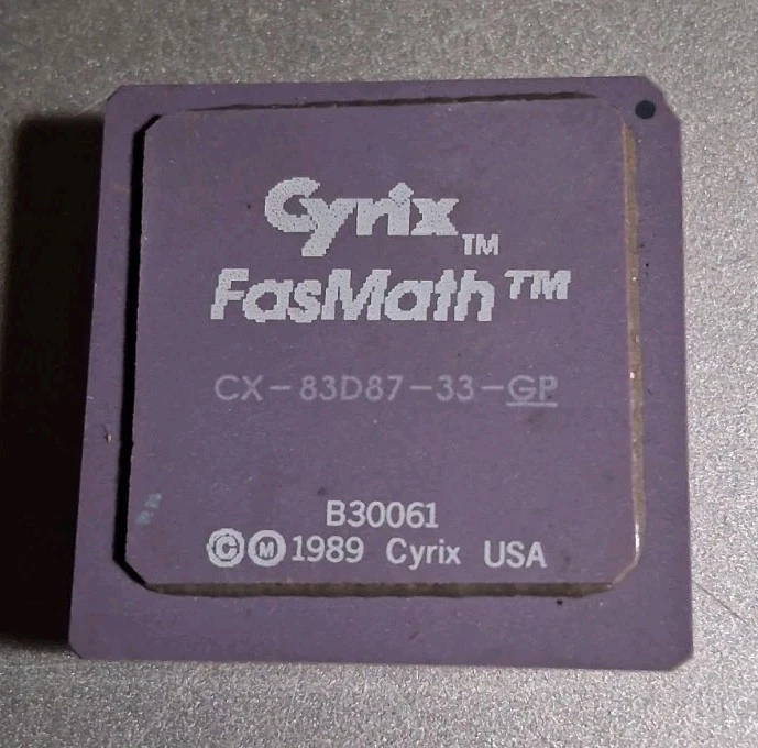 Cyrix FasMath CX-83D87-33-GP, Intel 386 DX 33 - Bild 4 von 4