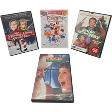 Christmas DVD Movie Rudolph Jingle All the Way Miracle on 34th St Lot of 4