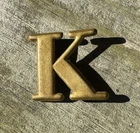 Original Civil War HAT LETTER Company K Non Dug