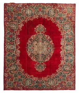 Amazing Hand Knotted Vintage Tribal Qirmoun Wool Area Rug 13 x 10 Ft