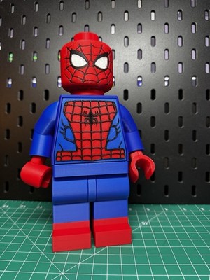 3D PRINTED - LEGO INSPIRED -  SPIDERMAN  FIGURINE -9''  TALL