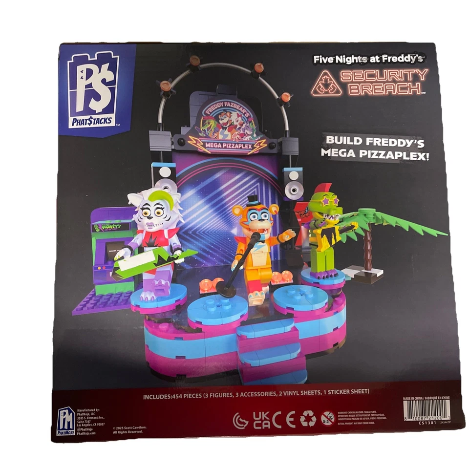 Five Nights at Freddy’s 2025 Phatstacks Security Breach Deluxe Buildable Playset - Image 2 of 2