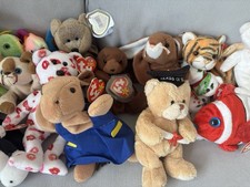 Lot of 23 TY Beanie Babies 20 w/Tags - Excellent Condition Some Rare 1993-2007