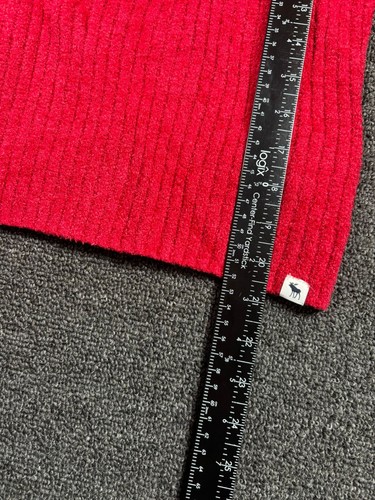 Abercrombie Kids Knit Sweater Size 15/16 Red Crewneck Long Sleeve Super Soft - Picture 6 of 7