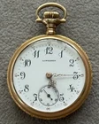 Antique Longines Ladies Gold Filled Monogrammed Pocket Watch
