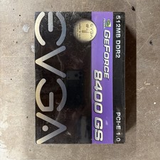 Sealed EVGA Nvidia GeForce 8400GS 512MB DDR2, PCI Graphics Card 512-P1-N724-LR