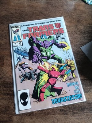 Transformers #10 Marvel Comics 1985 1st Appearance Devastator Constructicons 