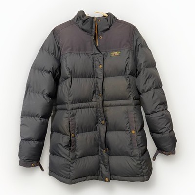 L.L.Bean Women s Mountain Classic Down Parka L Navy Blue DownTek Winter Coat