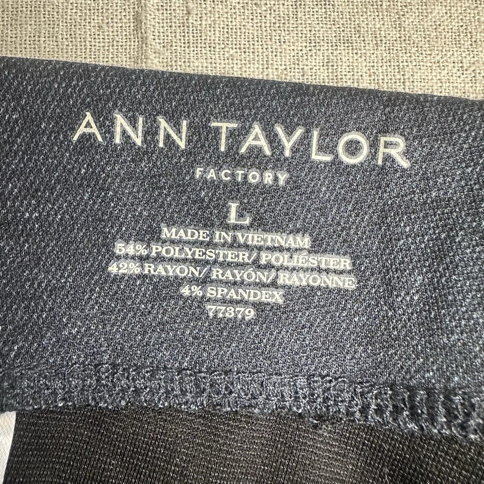 Leggings para mujer Ann Taylor talla L jaspeado azul marino elásticos nuevos con etiquetas Foto 3 de 4