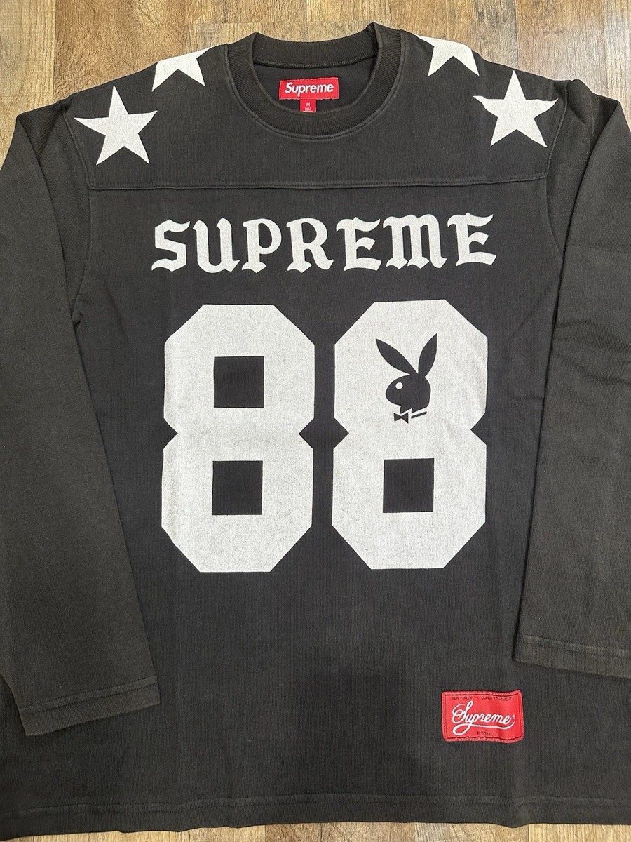 Supreme Playboy Long Sleeve L/S Football Top - Black - Size Medium