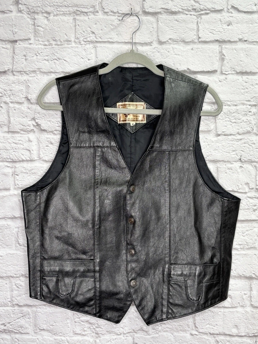 Leather Original Vintage Vests for Men for sale | eBay