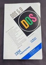 Vintage IBM DOS 5.0 Full Upgrade 3.5" Diskettes Version 5.02 - NEW Sealed