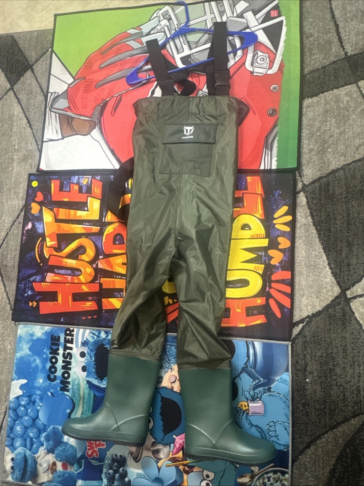 TIDEWE Chest Fishing/Hunting Waders For Kids Size 6/7