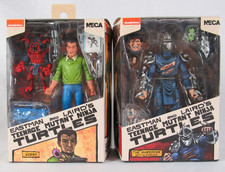 NECA TMNT Ninja Turtles Eastman Laird Kirby & Shredder Battle Damaged MIB A023