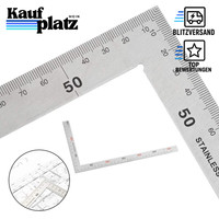 Edelstahl L Lineal Doppelseitenskala Quadrat Anschlagwinkel 300Mm×150Mm