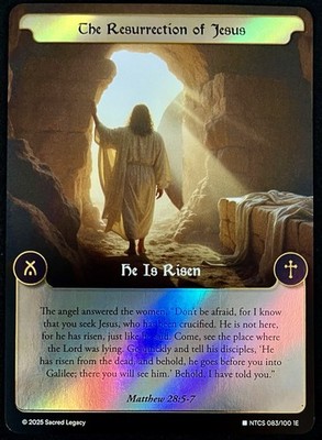 2025 Sacred Legacy Foil card 83/100 The Resurrection Of Jesus | eBay