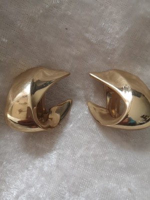 Christian DIOR Vintage, wunderschöne vergoldete Ohrclips 