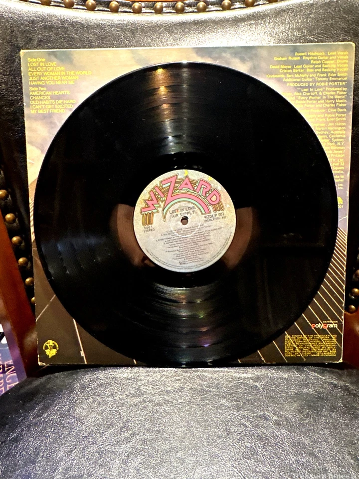 Air Supply - LP de vinilo Lost In Love [1980] WZDLP 001 Foto 4 de 4