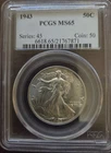 1943 Walking Liberty Half Dollar PCGS MS 65