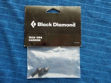 New Black Diamond Carbide Tech Tips Black One Size NIP For Z Pole