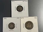 Silver Seated Liberty Lot. Includes Half Dime Dime and Quarter. Nice Coins