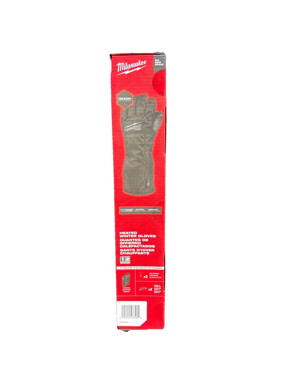 Milwaukee M700B-21 Heated Winter Gloves Kit HEXON Heat Technology SIZE M
