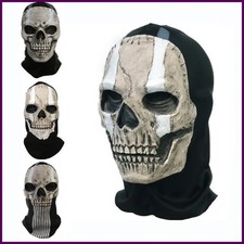 Unisex Halloween Horror Ghost Skull Mask Call of Duty MW2 Latex Headgear Helmet